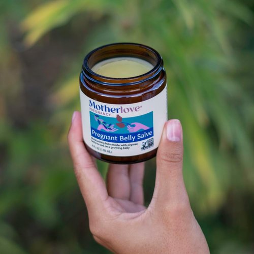 Motherlove Pregnant Belly Salve - Moisturizing Balm for Growing Bellies | Non-GMO & Organic Herbs (4 oz)