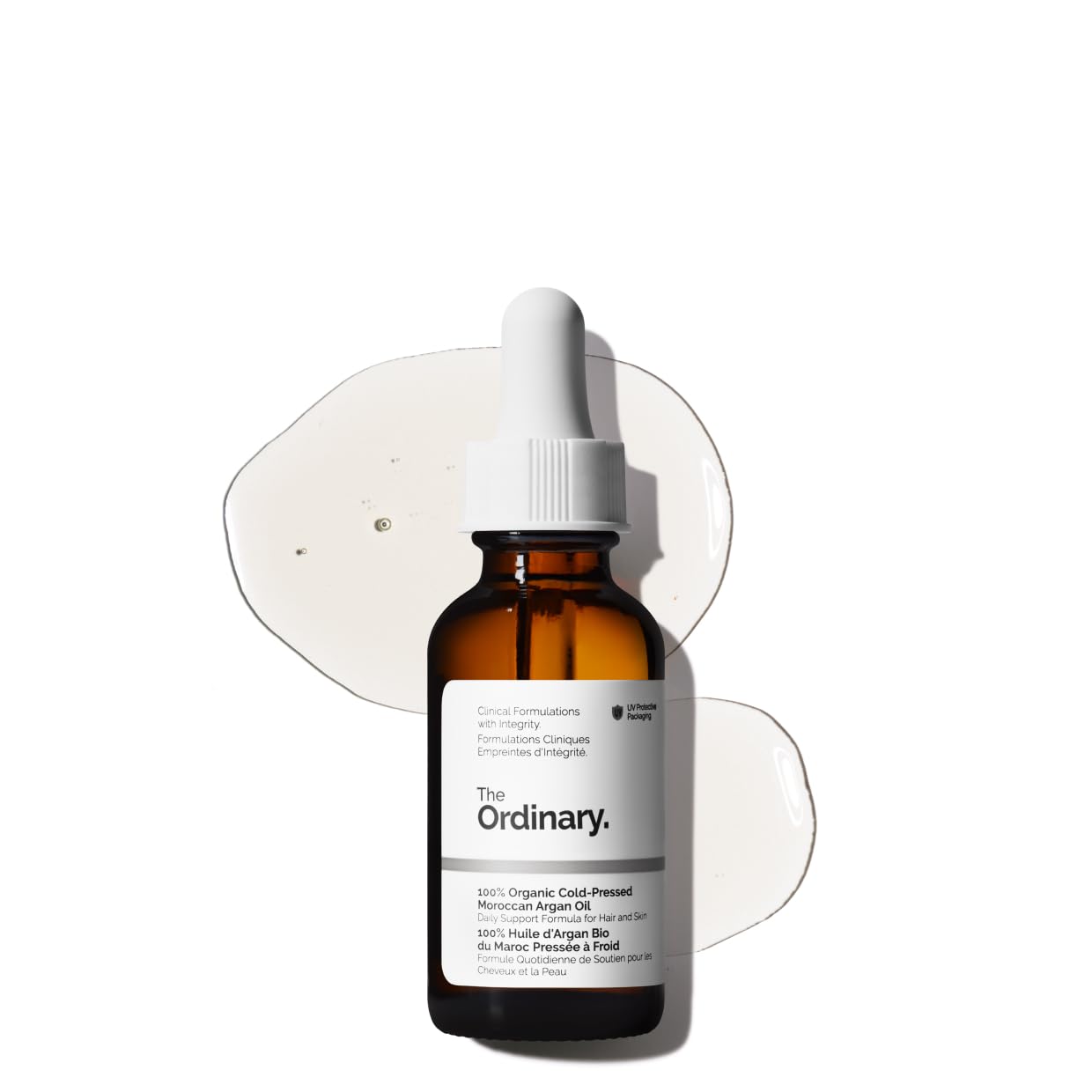 The Ordinary 100% Organic Cold-Pressed Moroccan Argan Oil - Nourishing Hydration for Skin & Hair, 1 Fl Oz