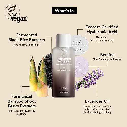 haruharu Wonder, Black Rice Hyaluronic Toner, 5.1 fl oz