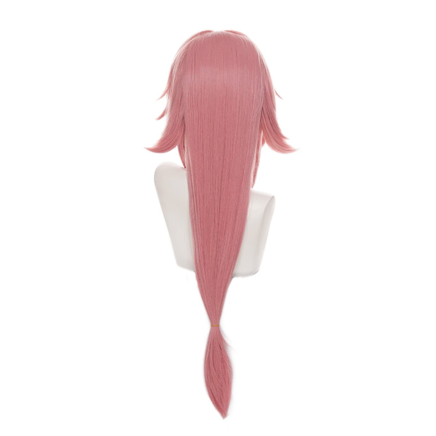 MoeLoli Yae Miko Cosplay Wig for Women Long Wavy Pink Costume Wig, Game Genshin Impact Costume Wig (Yae Miko)