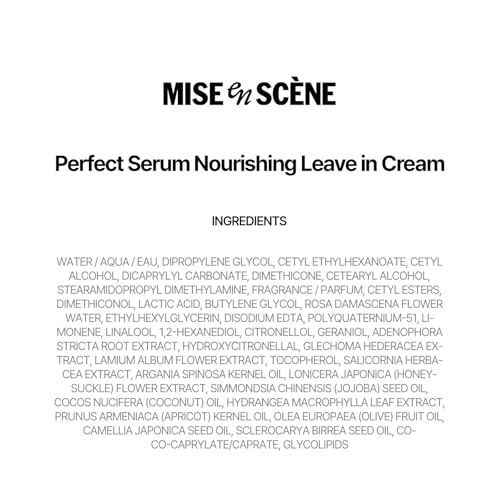 Mise En Scene Perfect Base Up Essence - Leaved In Conditioner for Heat Protectant, for Frizzy & Dry | Lightweight Cream Texture | Fast Absorbing | Smooths, Shine | Korean Hair Care (6.76 Fl. Oz.)
