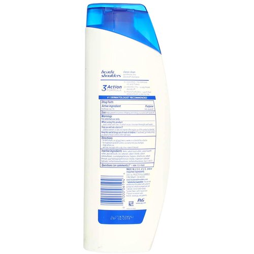 Head & Shoulders Classic Clean Dandruff Shampoo 13.5 oz (2 pack)