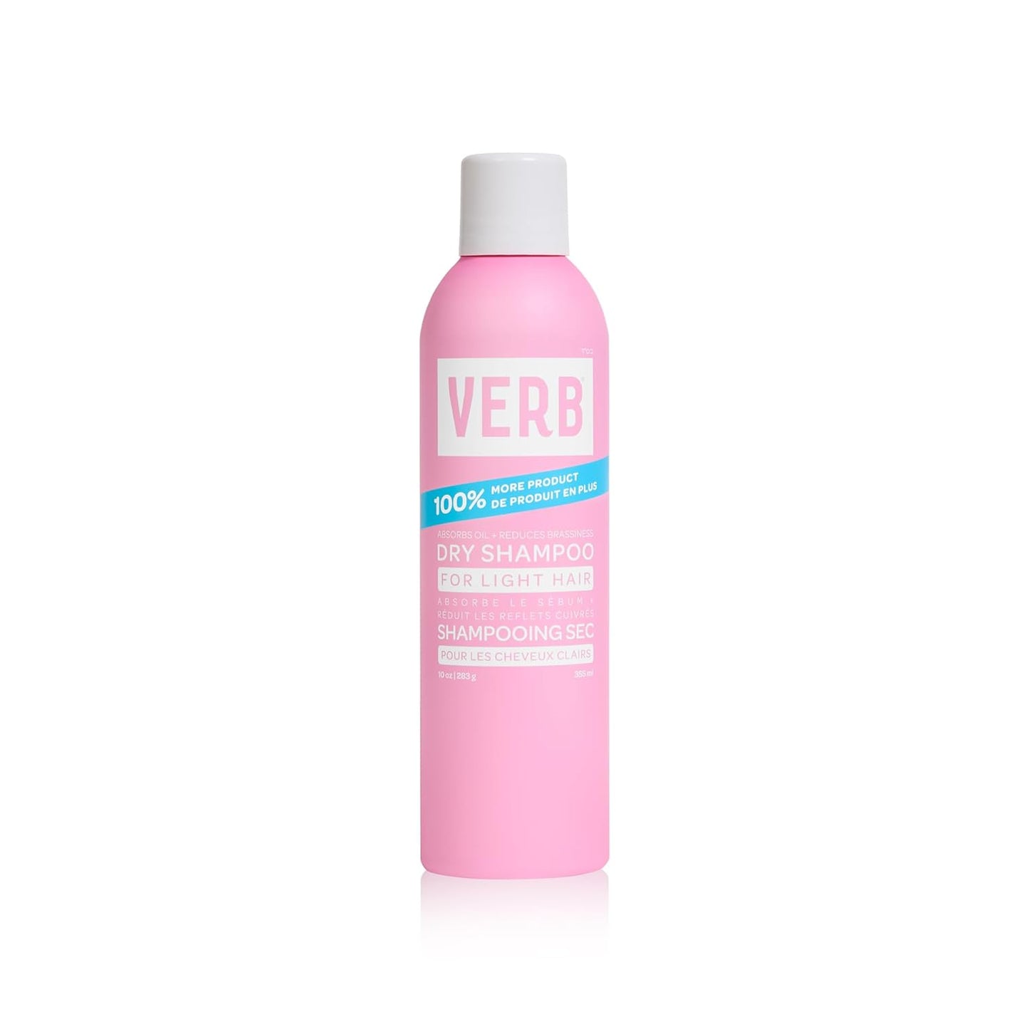 VERB Dry Shampoo Light - Refreshing Spray for Light Tones | Absorbs Oils & Extends Styles - Vegan Formula