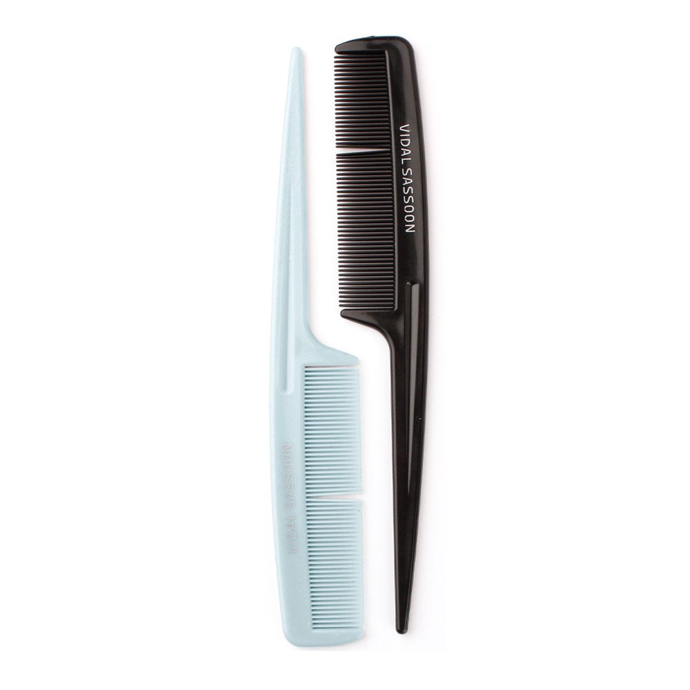 Vidal Sassoon Tail Combs - Precision Styling Tools for Perfect Hair Parting | 2 Count