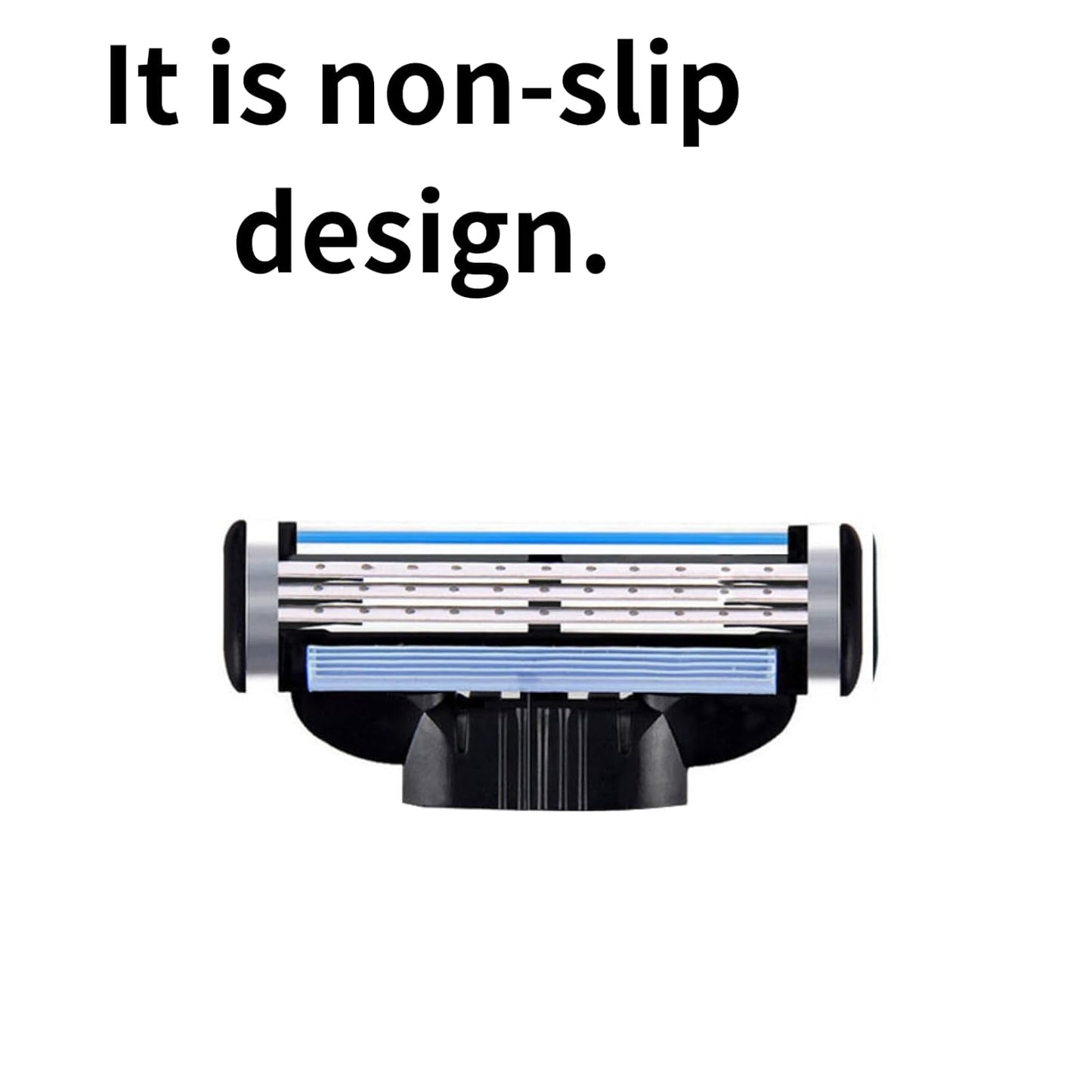 Simpconveni Razor Blade Refills for Men - Sensitive Skin Friendly, Non-Slip Design | 40 Count
