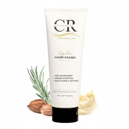 Cristian Rovere - Deep Conditioning Hair Mask - Nourishing Treatment with Shea Butter & Rosemary - Paraben Free - 8 Fl Oz