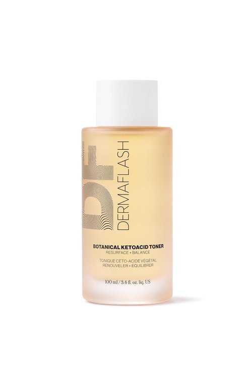 DERMAFLASH Botanical KetoAcid Toner - Hydrating Daily Facial Exfoliator, Non-Irritating, 100ml