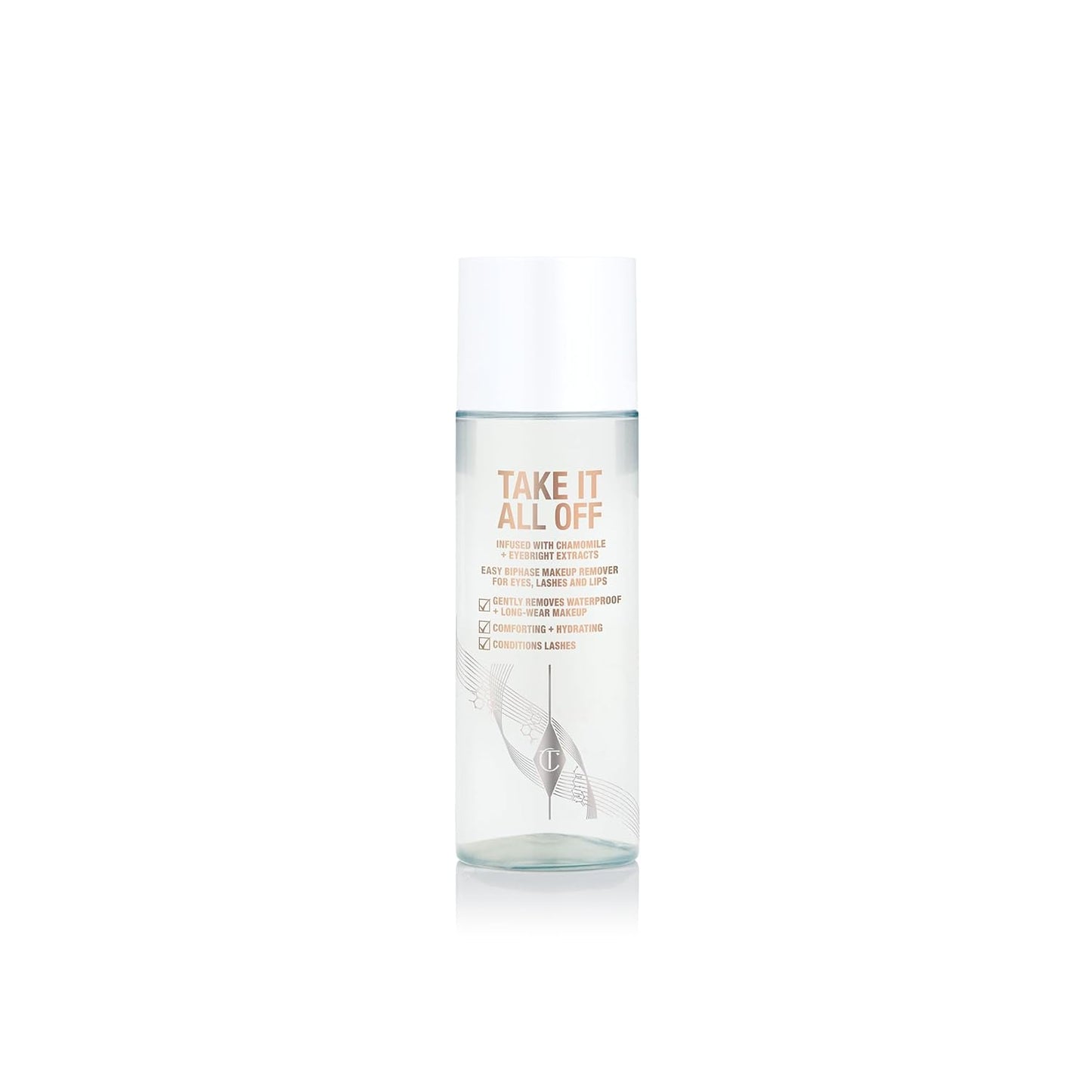 Charlotte Tilbury Makeup Remover - Bi-Phase Cleansing Oil with Soothing Chamomile for Lashes & Lips - Removes Waterproof Makeup