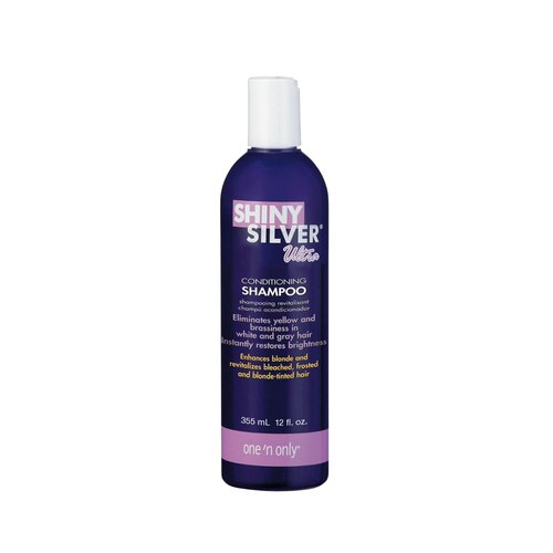 One 'n Only Shiny Silver Purple Shampoo - Argan Oil Toning for Blonde & Gray Hair - Moisturizes & Reduces Brassiness (3 Pack)