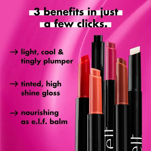 e.l.f. Pout Clout Lip Plumping Pen - Nourishing Vegan Lip Balm for Sheer Color & Shine | Toasted
