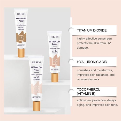 Conversionh BB Tinted Moisturizer SPF 30, Full Coverage Light-Medium Skin Color Light Hydrating & Smoothing.