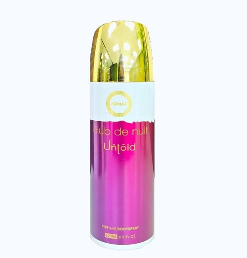 Armaf Club De Nuit Untold – Spicy, Floral, Woody, Amber – Perfume Body Spray for Men, 6.8 oz / 200 ml
