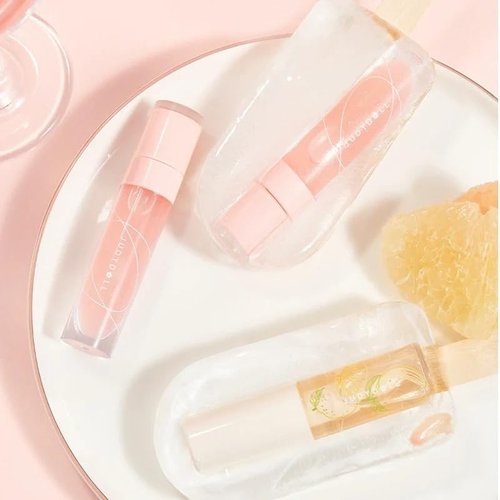 JUDYDOLL Peach Honey Lip Oil - Hydrating Non-Sticky Gloss with Real Peach Scent | Jelly Texture, Sheer Shine
