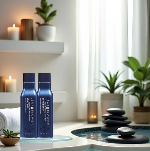 Leaf & Flower Shampoo & Conditioner Duo Set - 12 oz | Blue Damage Correction Essentials