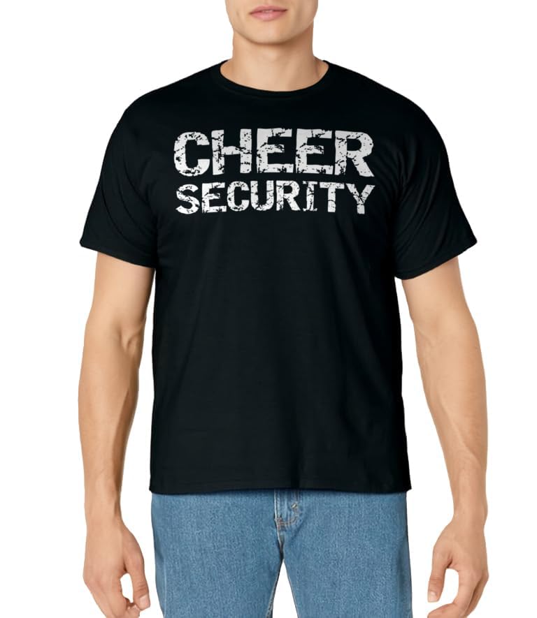 Easy Halloween Costume for Parents Lazy Dad Cheer Security T-Shirt