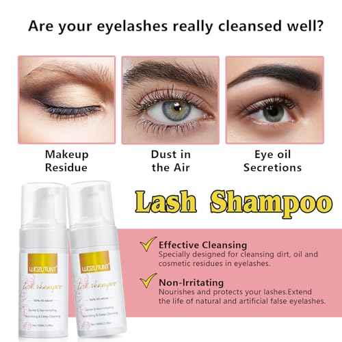 3.38OZ Eyelash Extension Cleanser Lash Mousse Lash Shampoo for Extensions, USB Mini Portable Fan Rechargeable Electric Handheld Air Conditioning Lash Shampoo Brush Plastic Wash Bottle (lash fan-pink)