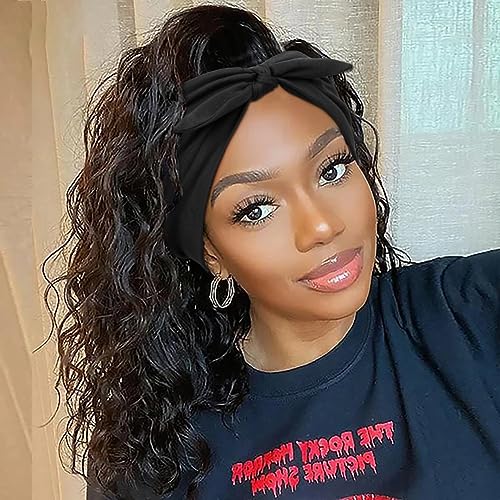 Huachi 6 Packs Bow Headbands for Women 7’’ Extra Wide Bright Pink Head Bands for Women’s Hair Non Slip Headwraps Workout Turban Hair Accessories