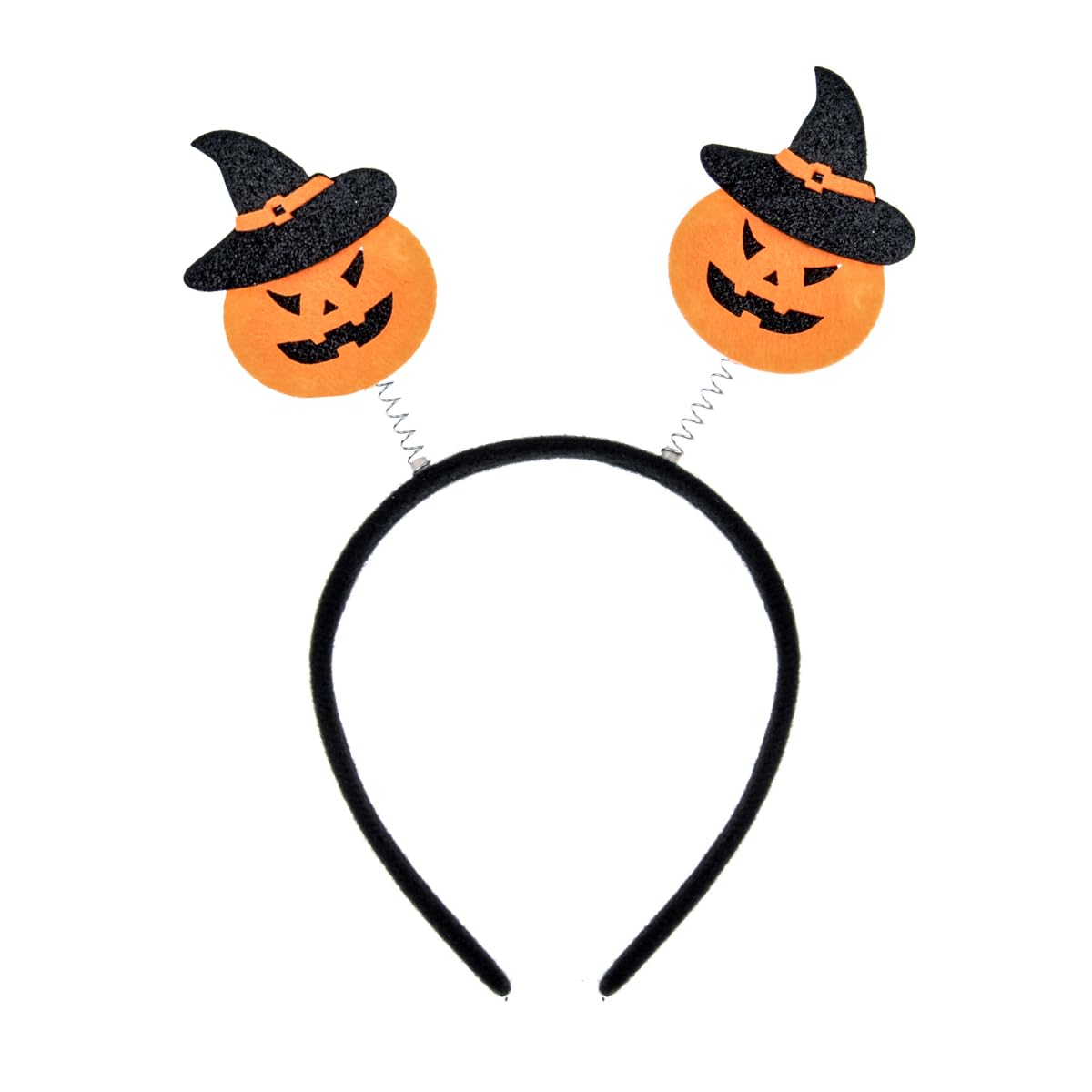 Love Sweety Halloween Spider Ghost Pumpkin Hair Hoop Cosplay Devil Headband (Pumpkin Black Witch Hat)