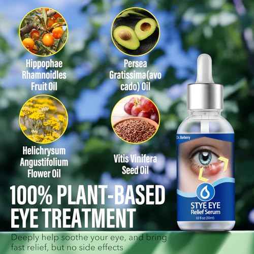 Stye Eye Treatment, Natural Stye Remover, Eye Stye Relief Serum, Premium Formula - Gentle Cleanser for Chalazion & Blepharitis (1 Fl Oz (Pack of 1))