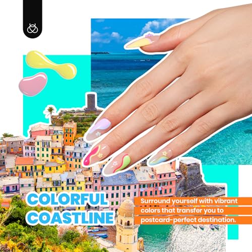 beetles Gel Polish Kit - 36 Colors Nail Kit Pink Purple Cat Eye Polish Set With 4pcs Base and Glossy Matte Glitter Top Coat Travel Diary Soak off Uv Gel Manicure Gift for Women