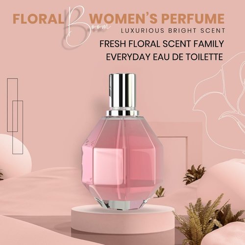 **Sandora Fragrances Floral Boom Women's Perfume - Floral Notes with Bergamot & Osmanthus | 3.4 fl oz**
