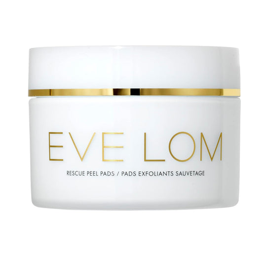 EVE LOM Rescue Peel Pads - Daily Exfoliating Skincare with AHA, PHA & BHA - 60 Biodegradable Pads for All Skin Types