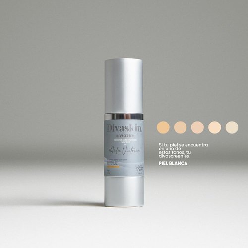 Divascreen By Divaskin Tinted Sunscreen SPF 50 | Broad Spectrum UVA/UVB Protection, Hydrating & Lightweight, Multiple Shades Available