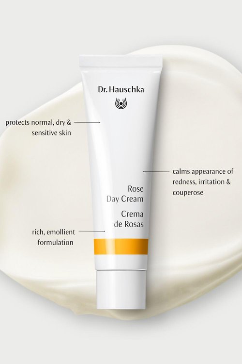 Dr. Hauschka Rose Day Cream - Daily Moisturizer for Dry, Sensitive Skin | 1.0 Fl Oz with Shea Butter & Avocado Oil
