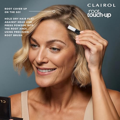 Clairol Root Touch-Up Temporary Concealing Powder, Black Hair Color, Pack of 1 - Packaging May Vary