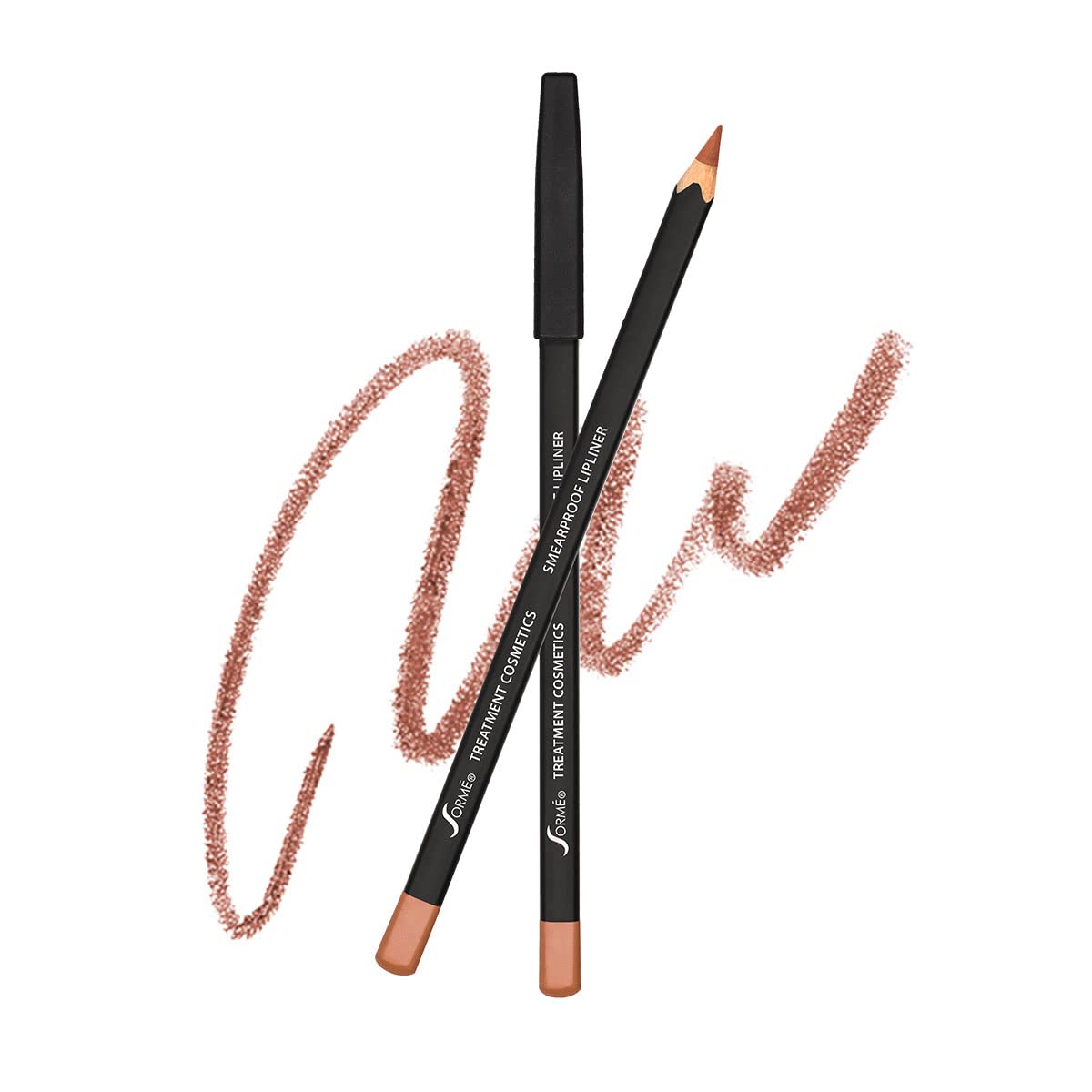 Sorme Cosmetics Smearproof Lipliner in Natural Nude 0.06 oz | Smudgeproof Nude Lip Liner Pencil | High Definition Waterproof Lip Liners for Women | Hydrating Lip Pencil | Matte Lip Pencil Liner Makeup