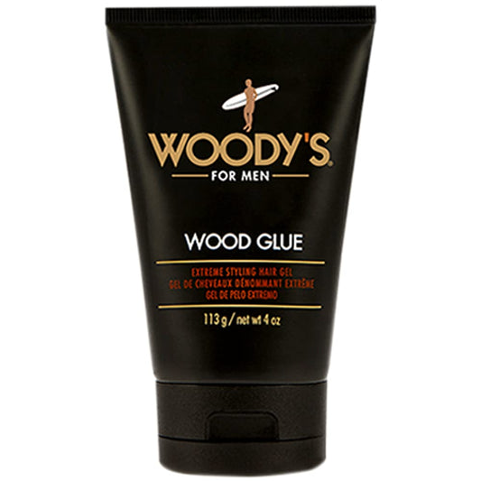 Woody's Wood Glue Extreme Hold Hair Gel - Strong, Non-Flaking Styling for All Hairstyles | 4 oz