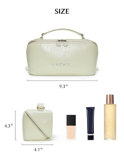 EACHY Travel Makeup Bag, Large Capacity Cosmetic Pouch with Zipper, Waterproof Toiletry bag for Women
