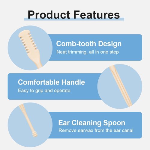 Eadwe 2-in-1 Nasal Hair Cutter - 360° Rotating Nose Hair Trimmer & Grooming Kit for Travel - Dark Green