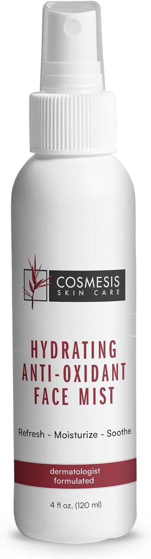 Cosmesis Hydrating Face Mist - Refreshing Anti-Oxidant Formula with Tea Blend & Vitamins A/D - 4 fl oz