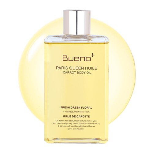 Bueno Paris Queen Carrot Body Oil - Hydrates & Protects Skin with Carrot Extract | 6.7 Fl Oz