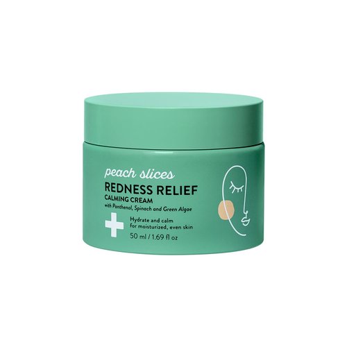 Peach Slices Redness Relief Calming Cream - Hydrate & Soothe Skin (1.69 oz) | Vegan & Cruelty-Free
