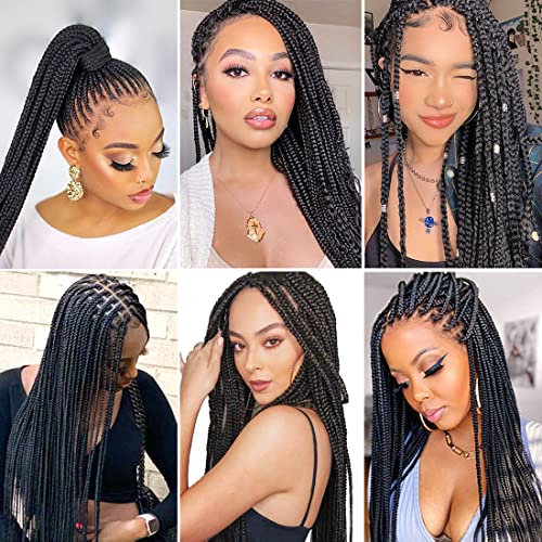 24 Inch 6 Packs/lot 100G/Pack 3X Senegalease Box Braids Crochet Hair Extensions Jumbo Box Braiding Hair