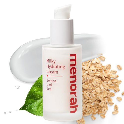 Milky Menorah Hydrating Cream - Ultra Lightweight Soothing Facial Lotion for Sensitive Skin, Daily Moisturizer