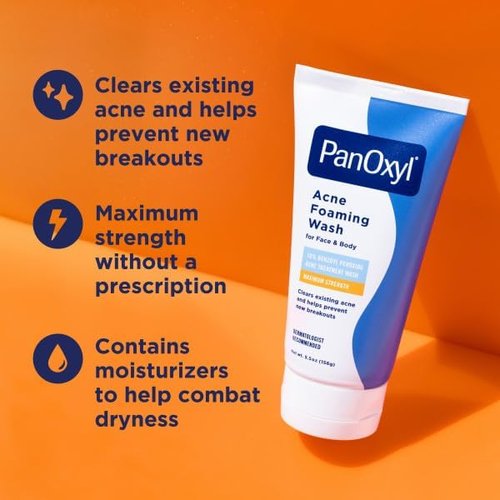PanOxyl Acne Banishing Bundle | Foaming Wash 10% Benzoyl Peroxide & Body Spray 2% Salicylic Acid