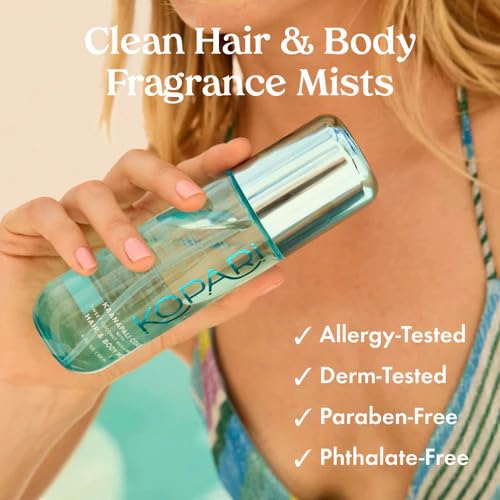 Kopari Hair & Body Mist - Kaanapali Coast Scent | Long-Lasting Coconut & Vanilla Blend, 4 oz