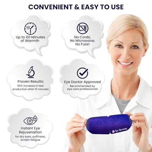 Steam Eye Mask Self-Heating Warm Compress for Dry Eye, Fast Relief for Stye, Puffy Sensitive Eyes - Moist Heat Mask for Sleep, 15 Pack