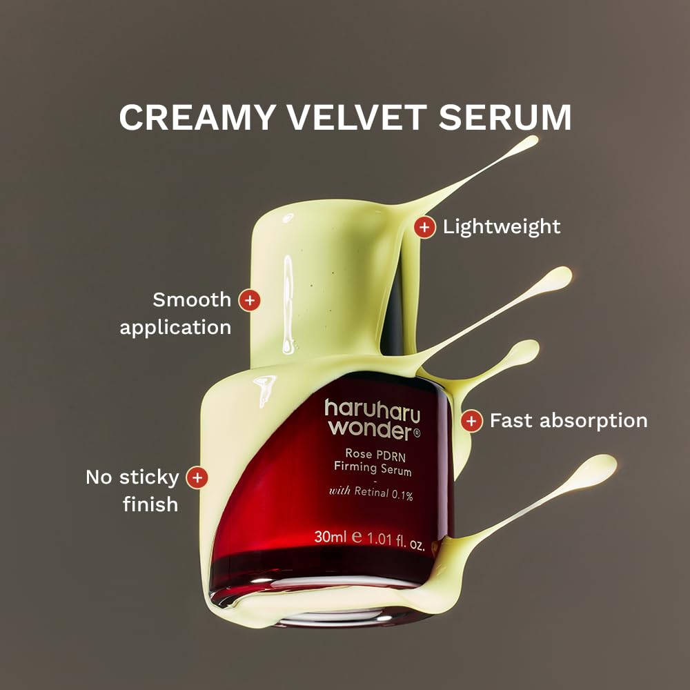 Haruharu Wonder Rose PDRN Firming Serum - Boost Collagen & Minimize Fine Lines | 1.01 fl. oz, Vegan, Fragrance-Free