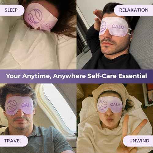 Body Restore Heated Eye Mask for Dry Eyes 5 Pack - Self Heating Warm Compress, Christmas Stocking Stuffers, White Elephant, Birthday Gifts for Women, Men, Stye Eye Treatment, Relaxation - Variety