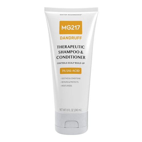 MG217 Dandruff Shampoo & Conditioner - 3% Salicylic Acid Formula | 8 oz Clear Tube