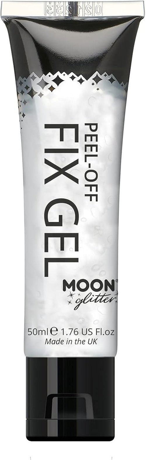 Moon Glitter Peel Off Glitter Fix Gel 50ml - Cosmetic Adhesive Primer for Face & Body, All Glitter Types