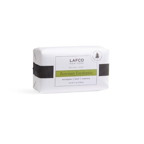 LAFCO New York Rosemary Eucalyptus Bar Soap - Ultra-Hydrating Natural Formula | 7 oz for All Skin Types