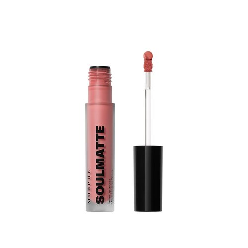 Morphe Soulmatte Velvet Lip Mousse - Air-Whipped Matte Lipstick with Vitamin E for Hydration - Dearest (0.13 Fl Oz)