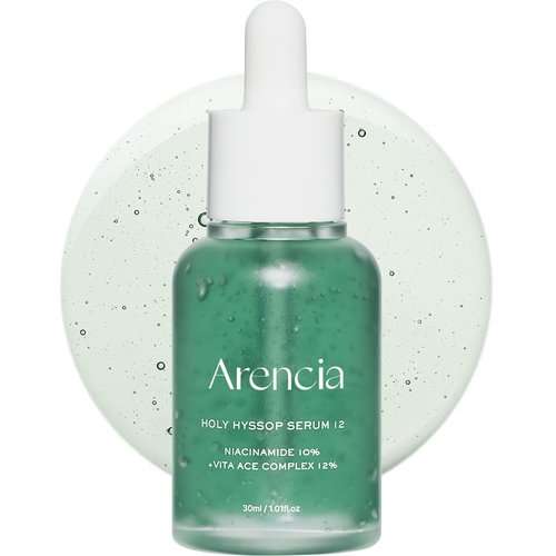Arencia Hyssop Glow Serum - 10% Niacinamide & 12% Vitamins A, C, E | Hydrating Anti-Aging Formula for Radiant Skin