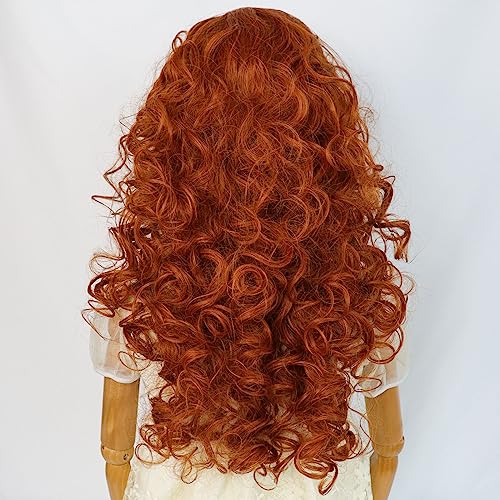 HUNIGIR Kids Blonde Wig M3gan Wig Girls Long Wavy Wig Honey Blonde Cosplay Princess Wig Women Heat Resistant Synthetic Halloween Costume Wig with Wig Cap (Honey Blonde)