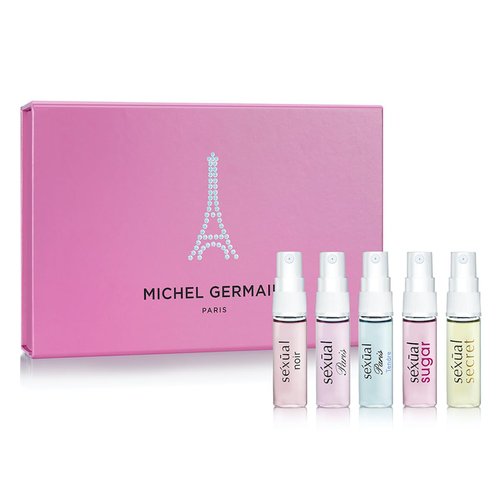 Michel Germain Sexual Discovery Set for Her - Floral & Gourmand Women's Perfume | 5 x 0.07 Fl Oz Vials